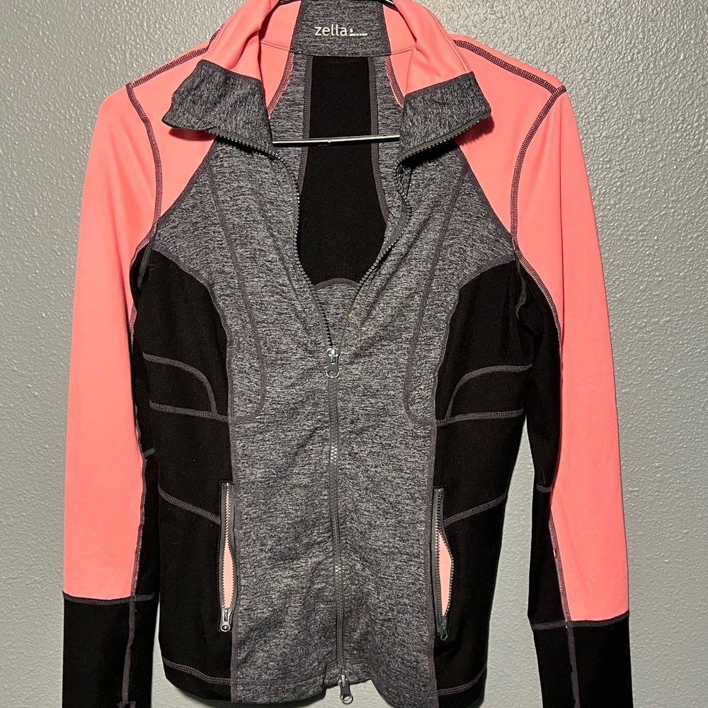 Zella Pink and Black/Gray Jacket